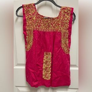 J.Marie Mexican Embroidered Blouse